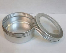 Load image into Gallery viewer, 6 oz Deep  Metal Tin with Window Top