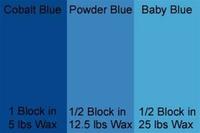Cobalt Blue Candle Dye Block