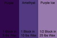 Purple Candle Dye Block