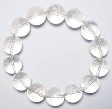 BEAD BRACELET, CLEAR QUARTZ, 10mm (round)