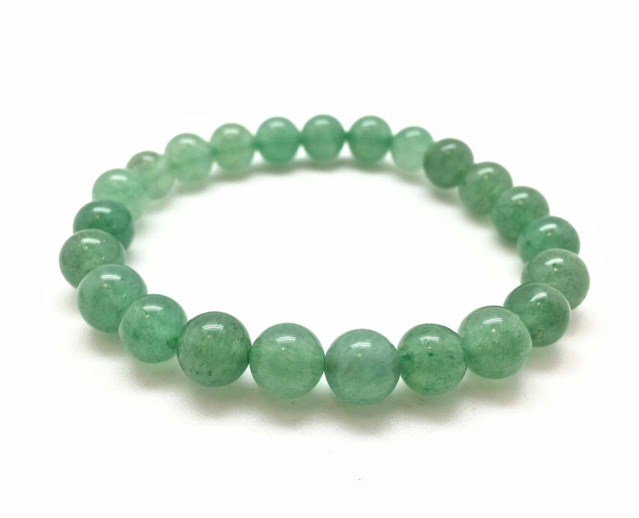 BEAD BRACELET, GREEN AVENTURINE,10mm (ROUND)